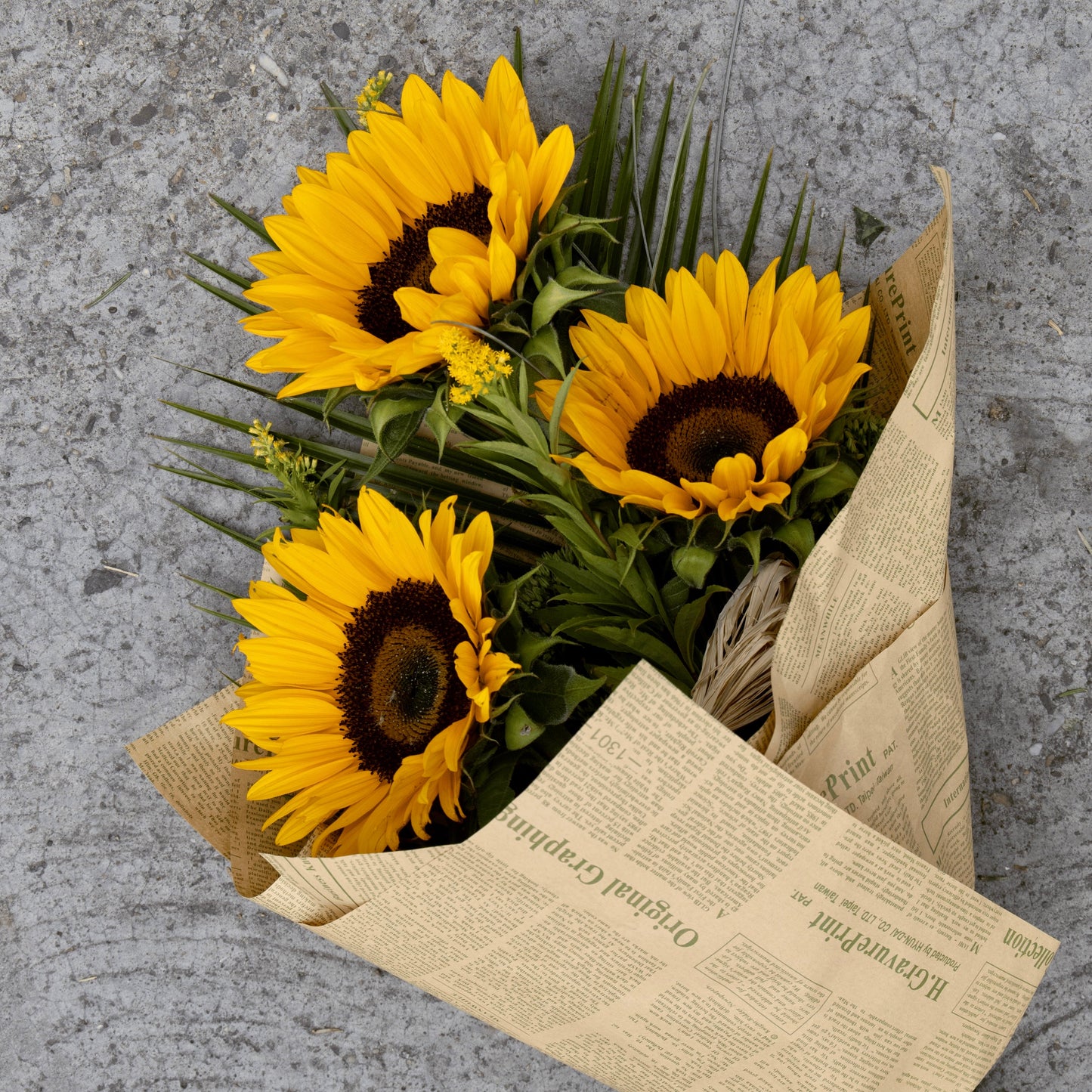 Ramo de 3 girasoles