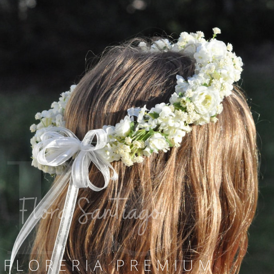 Centillos de flores blancas